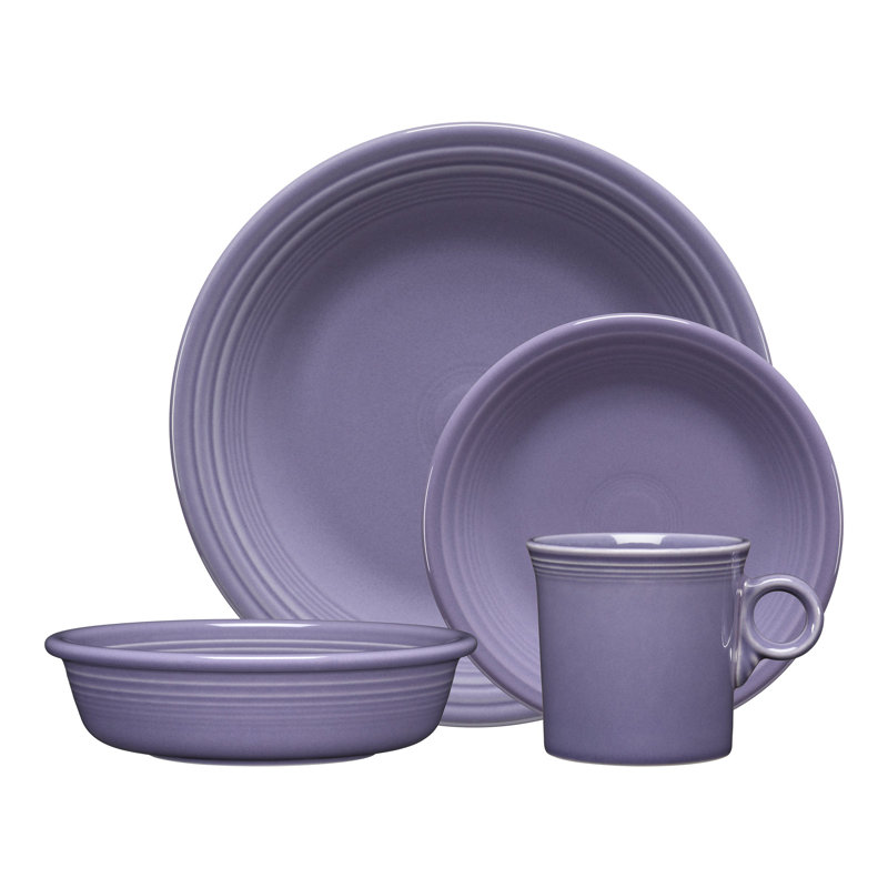 Fiesta Dinnerware 4-Piece Place Setting Set, Service for 1